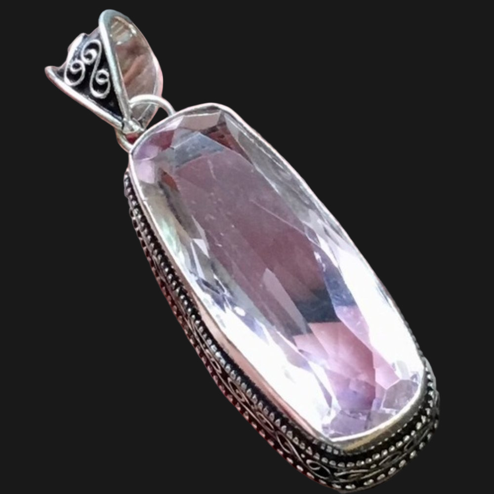 Light Pink Topaz Gemstone Pendant